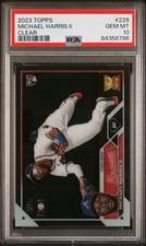 2023 Topps Michael Harris Clear Acetate /10 PSA 10 POP 1 RC Rookie Braves