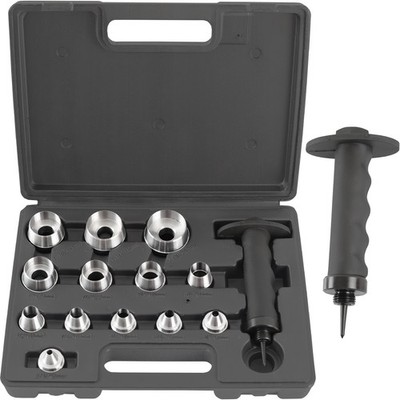 TECPO HENKELLOCHEISEN SATZ Ø 5-35 mm LOCHEISEN SET LOCHSTANZEN WERKZEUG