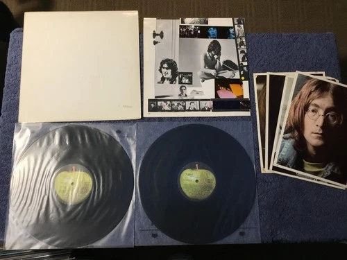 The Beatles White Album OG 1968 Numbered 0475547 Complete 2 LP w Poster & Pics