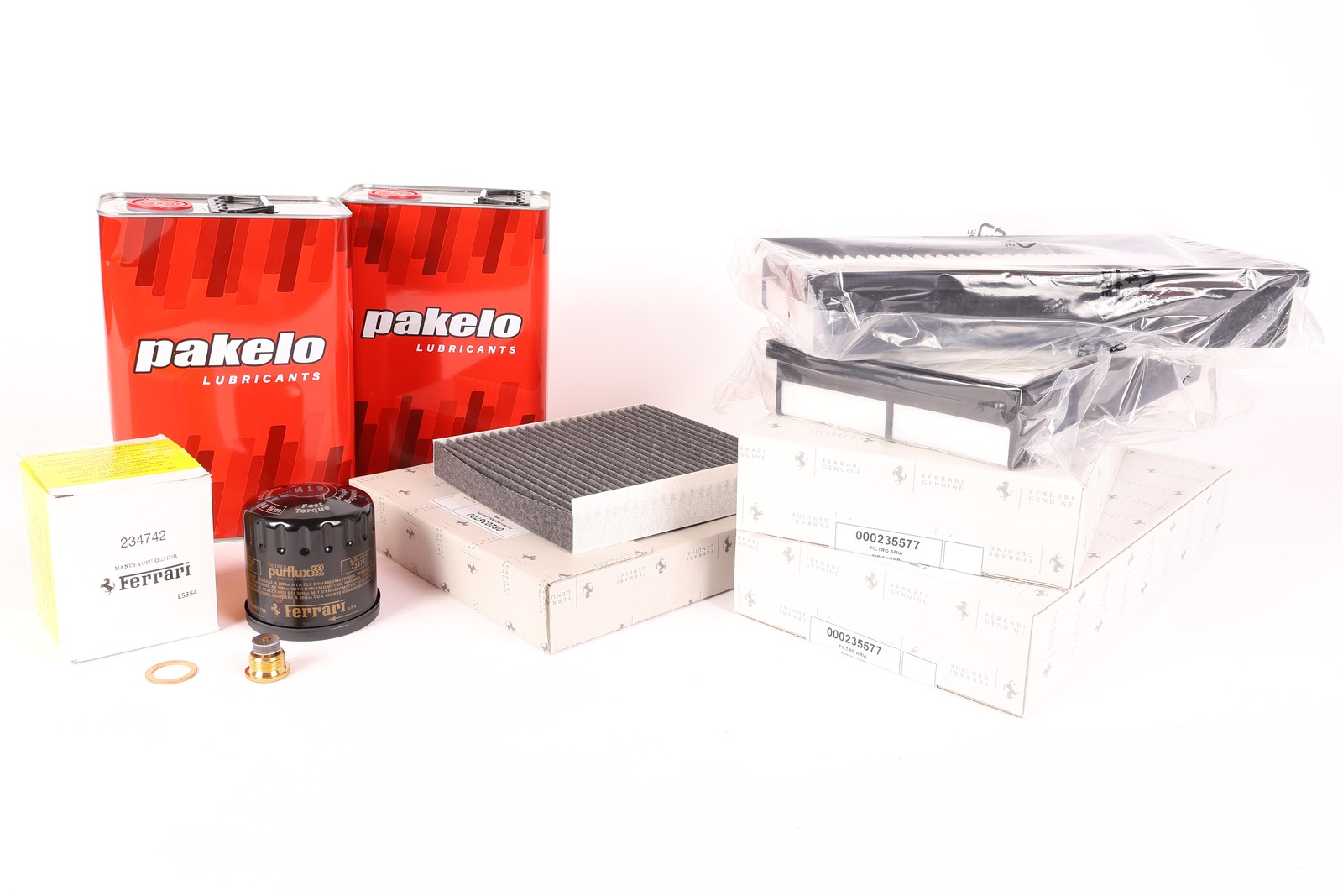 Calisk2 Ferrari California service kit - Oil filter, sump plug w/ gasket, air
