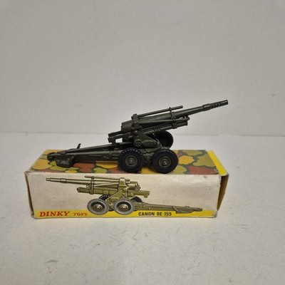 Dinky Toys 80E Obusier 155 ABS – Miniature Militaire Vintage France