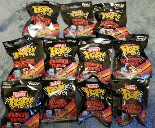 Lot of 11 Netflix Stranger Things Funko Bitty Pop Mystery Blind Bag Mini Figure