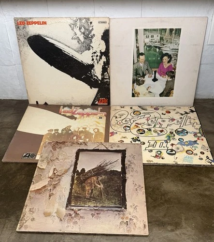 Led Zeppelin Lot of 5 Vinyl Vintage Lp’s I II III IV Presence