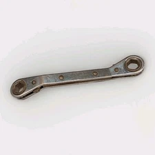 Vintage NAPA Kastar ROW1214 Offset Ratcheting Wrench 3/8" & 7/16" USA Made