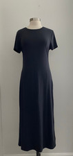Gap Black Short Sleeve Open Back Long Maxi Dress sz Large New NWT