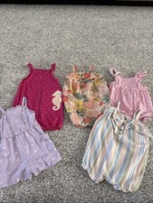Baby Girl 18 Month Summer Romper Lot Of 5 Carters Cat And Jack