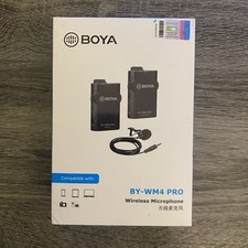 BOYA BY-WM4 PRO 2.4GHz Wireless Lavalier Microphone System Video Mic Transmitter