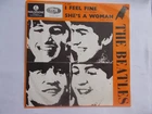EX SWEDISH (PS) PARLOPHONE 45 - THE BEATLES - "I FEEL FINE" / "SHE'S A WOMAN"