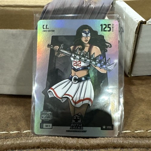 Bo Jackson Battle Arena C.C. ~Caitlin Clark~ Silver Battlefoil SBF-9 ~ROOKIE~
