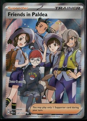 Pokémon Friends in Paldea - Ultra Rare 137/131 PRE SV: Prismatic Evolutions NM