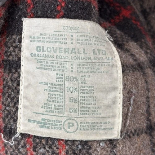 Vintage Gloverall Original English Duffle Coat Brown Wool Hooded Toggle Size 36 image 4