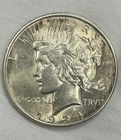 1934-D Peace Dollar $1 Denver Rainbow Neon Toning Silver US High Grade Coin