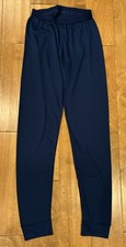 Mens Vintage Patagonia Capilene Base Layer Long John Pants Blue Small S