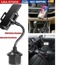 New Universal Car Mount Adjustable Gooseneck Cup Holder Cradle for Cell Phone US