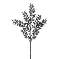 Artplants KüNstlicher Zweig MäUsedorn Frivon, Schwarz, 50Cm