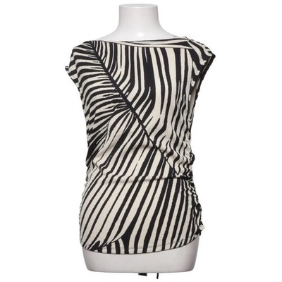 H&M, Top, Größe: M, Beige/Schwarz, Polyester/Elasthan, Sonstiges, Damen #imx
