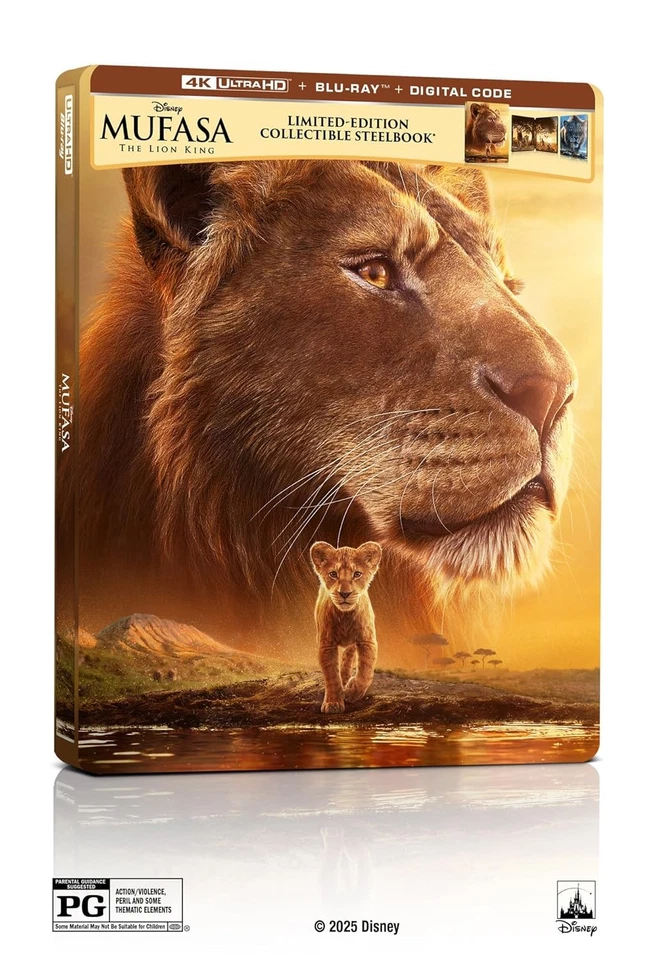 Steelbook Mufasa: The Lion King (4K UHD + Blu-ray + Digital) New - Image 2 of 4