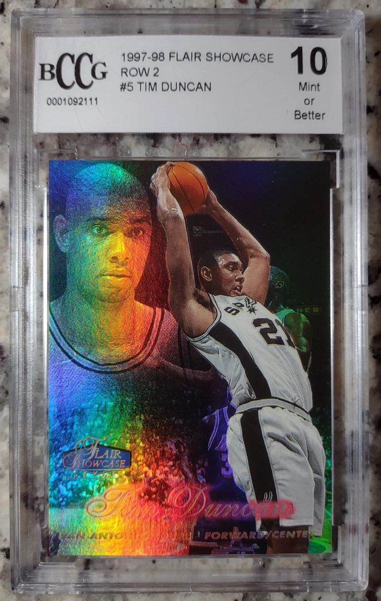 Tim Duncan Basketball Grade 10 Rookie Sports Trading Cards