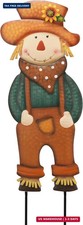 Fall Outdoor Decor, Scarecrow for Garden Decorations Metal Stakes, Thanksgiving