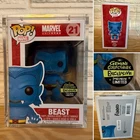 Funko Marvel X-Men Flocked Beast #21 Gemini Exclusive 240 Free PopShield Armor
