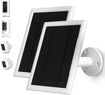 BTOCRHY 5W Solar Panel Compatible for Ring Camera Spotlight Cam Plus/Pro (Battery) Stick