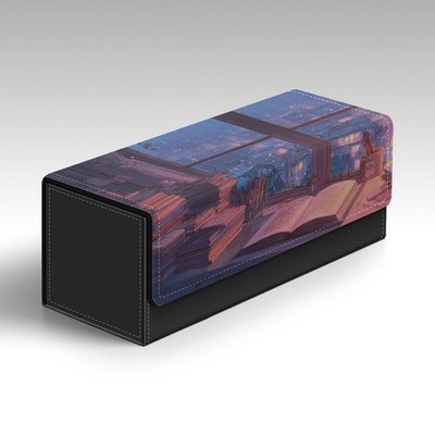 MTG Storage Box | Lofi Books & Window Themed TCG Box Holds 600+ Cards | Unoffici