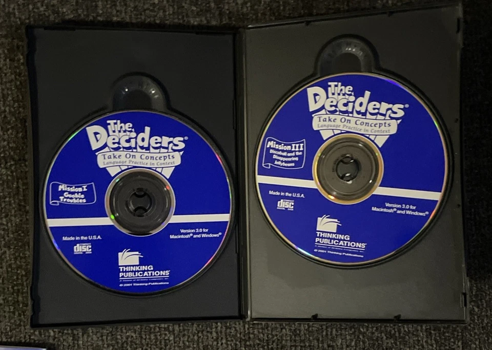 The Deciders Take On Concepts - Missions I. II. III (3 CD-ROMs)W/ Booklet,4-10y - Image 3 of 4
