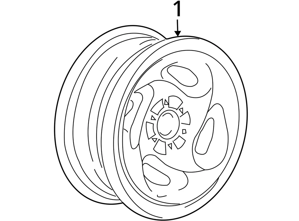2005-2005 Dodge Durango Oem Wheel Rim KLMMO - Image 4 of 4