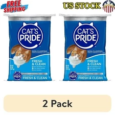 Fresh & Clean Scented Cat Litter 2 Pack 20-Pound Bag NEW Non-Clumping