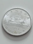 1966 Canada Silver Dollar – 80% Silver – Voyageur Canoe – Circulated