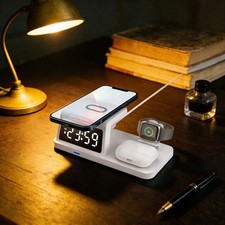 4in1 Wireless Charger Dock Station For iPhone 17/16 Pro Max Airpods iWatch Stand