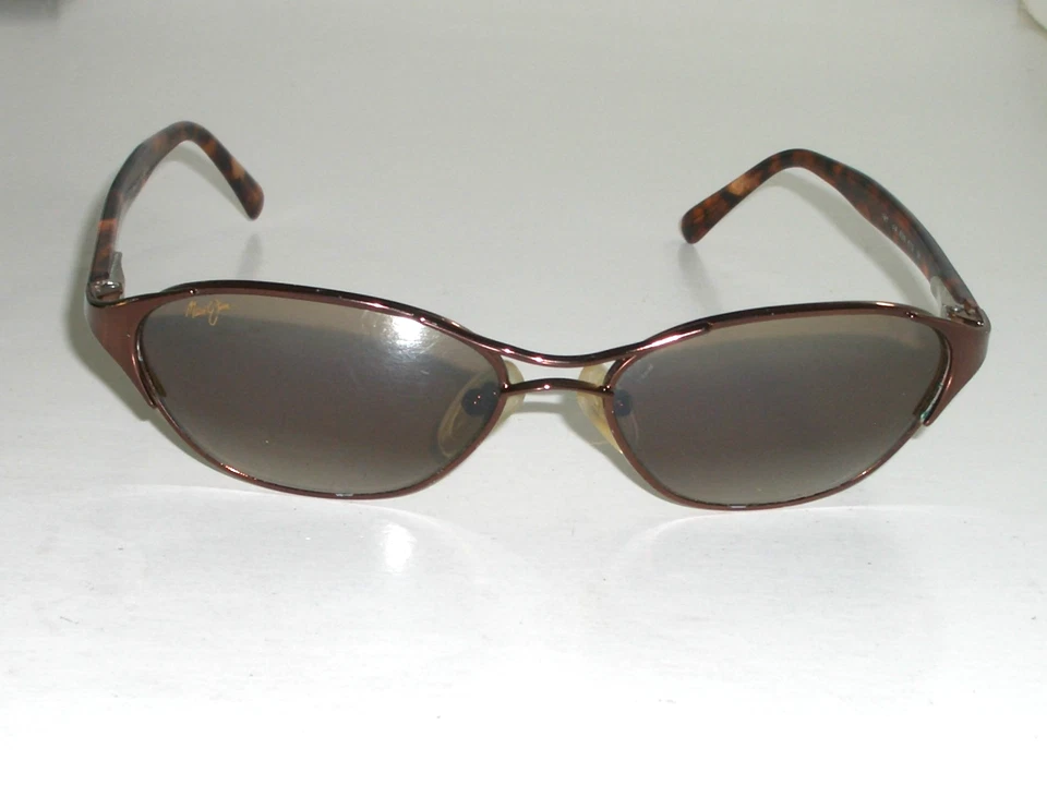 MAUI JIM MJ-149-23 DOUBLE GRADIENT MIRROR BROWN SLEEK POLARIZED LENS SUNGLASSES - Image 2 of 4
