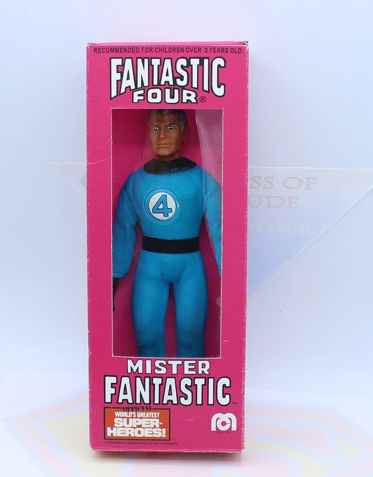 Figura de acción original de colección Mego Mr Fantastic, Four ~ 1975 ~ caja de reproducción ~ como nueva Foto 2 de 4