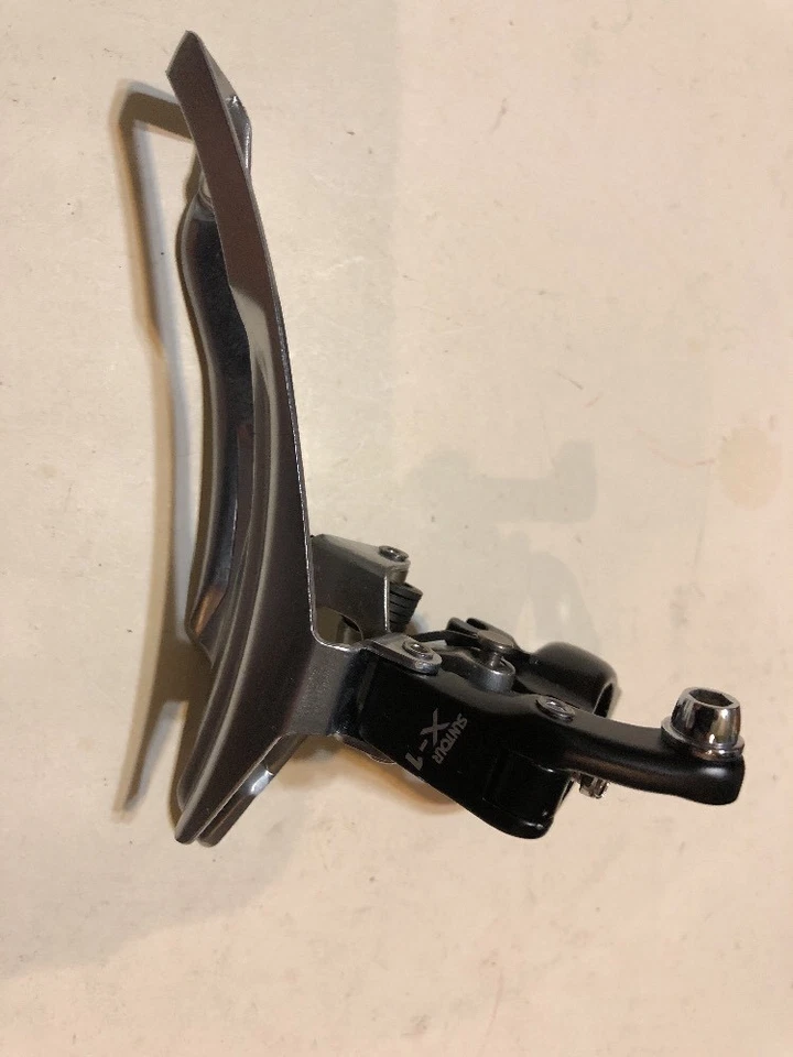 MAEDA SUNTOUR X-1 BICYCLE 28.6 MM BOTTOM PULL TRIPLE RING FRONT DERAILLEUR FH - Image 2 of 4