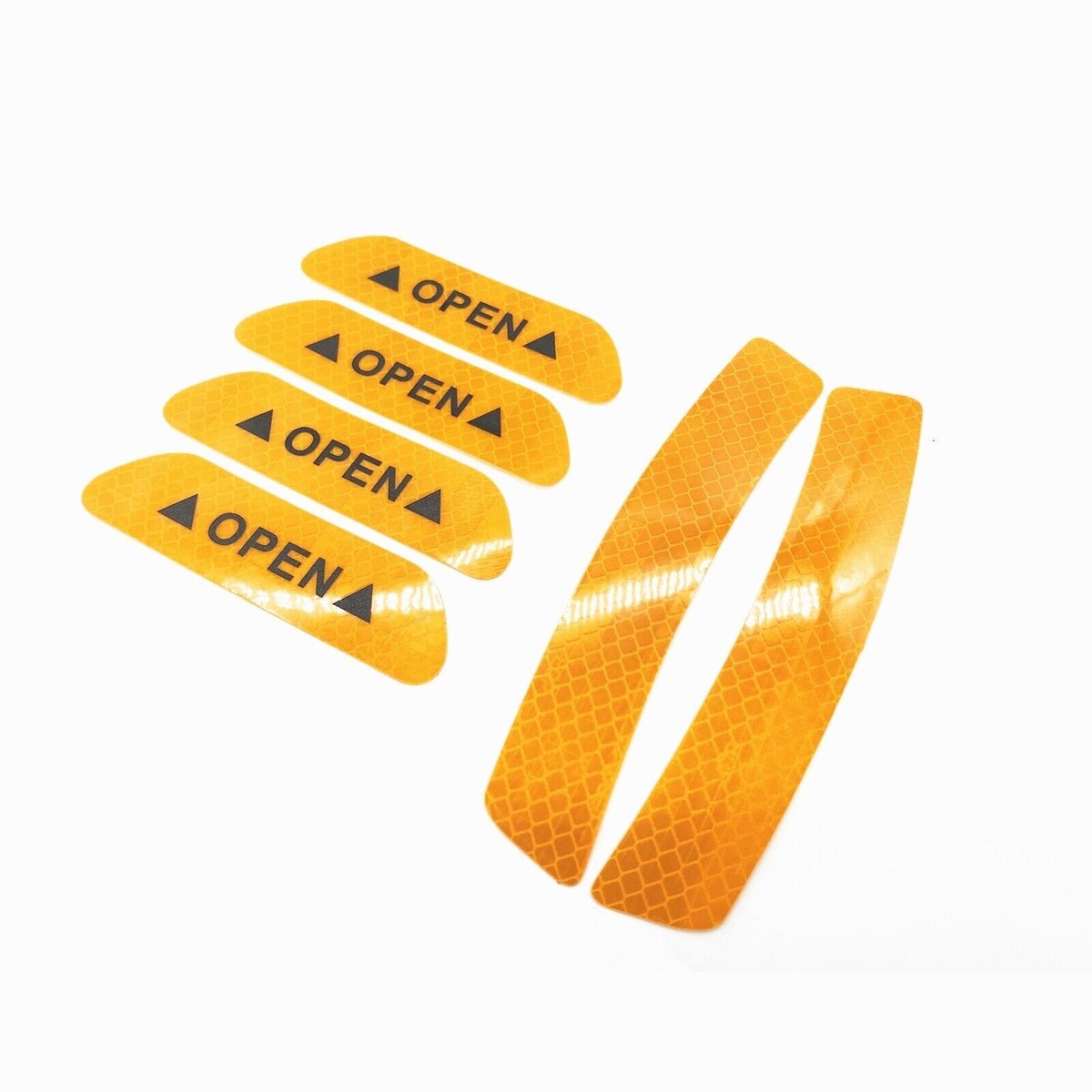 6 Pieces Universal Reflective Door Sticker Safety
