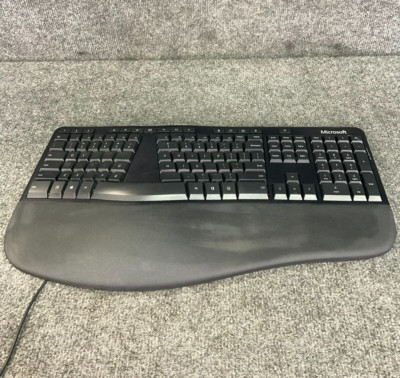 Microsoft Model 1878 USB Ergonomic Mechanical Keyboard Black