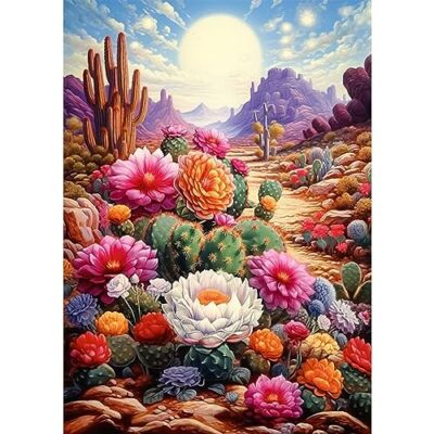  Lanscape Diamond Art Painting Kits for Adults, 5D Flower Diamond Landscape