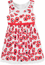 Blueberi Boulevard Baby Girls Red Floral-Print Dress 24 Months