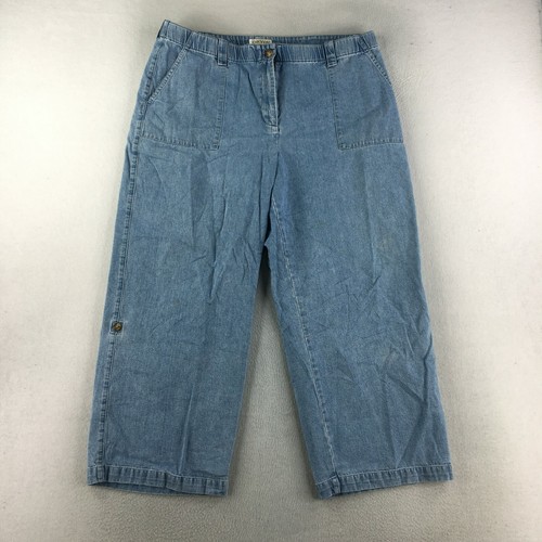 Orvis Jeans Womens 18 Wide Leg Capri 