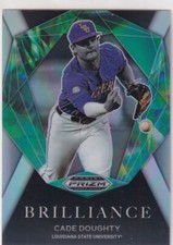 2022 PRIZMS SILVER BRILLANCE RC CADE DOUGHTY DRAFT ROOKIE PARALLELS JC-1779