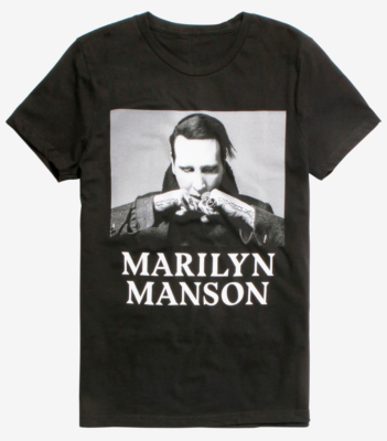 Marilyn Manson HAND TATTOO PORTRAIT T-Shirt NEW Authentic