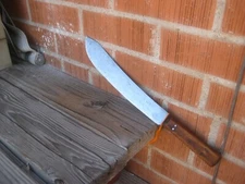 1900s Antique 11" Blade ** NICHOLS BROS. *** 2XL Carbon Butcher Knife USA