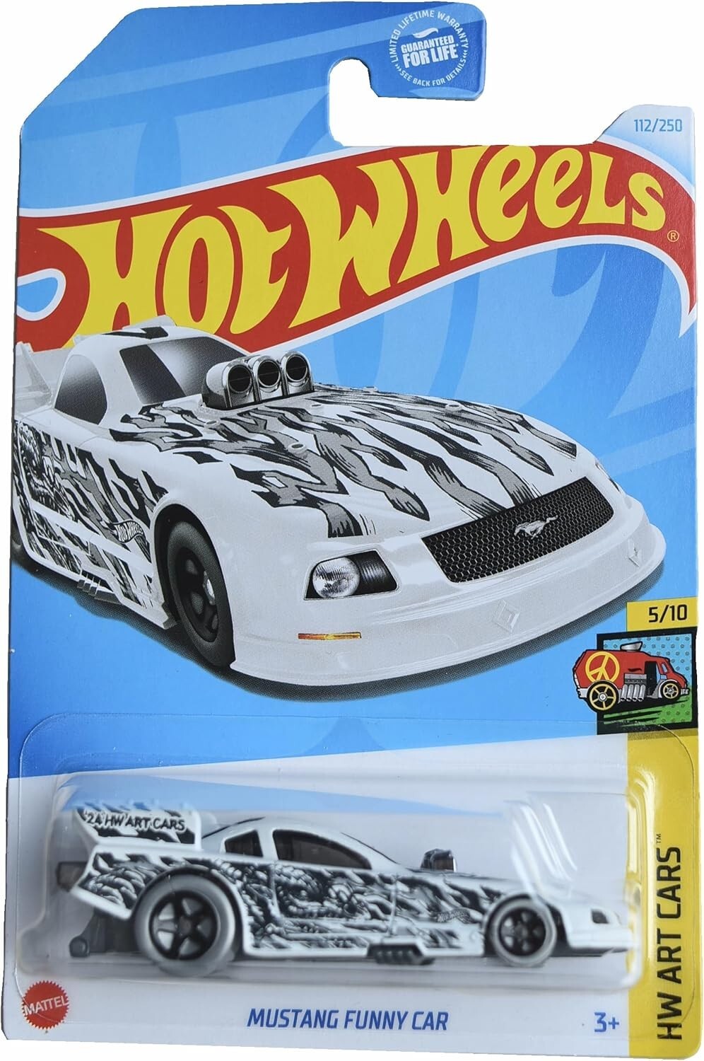 Hot Wheels - 2024 HW Art Cars 5/10 Mustang Funny Car 112/250 (BBHTB73)