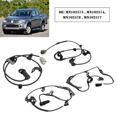 4X Front Rear Left Right ABS Speed Sensor für Mitsubishi L200 2.5DID B40
