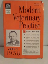 1958 MODERN VETERINARY PRACTICE Journal Volume 39-Number 8
