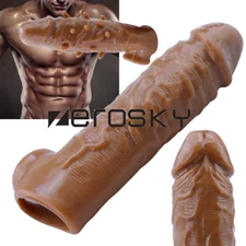 Bigger-Penis-Extender-Enlarger-Penis-Sheath-Enhancer-Ball-Stretcher-Sleeve-Girth