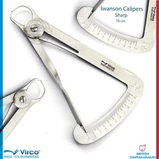 DENTAL WAX TYPE IWANSON CROWN CALIPER TENTH DIAMOND GAUGE ORTHODONTIC MEASURING