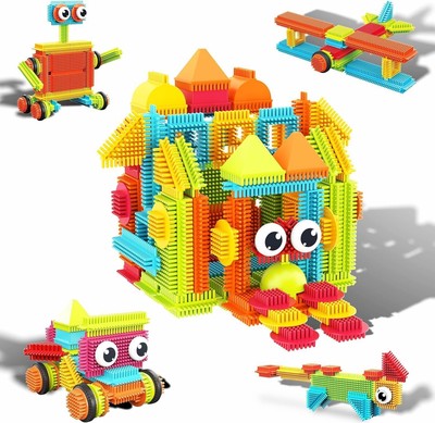 120pcs Hedgehog Interlocking Building Blocks Tiles Construction Toy Set Learning