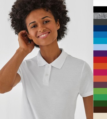 B&C Damen Piqué Poloshirt Baumwolle ID.001 PWI11 XS bis 3XL ÖkoTex NEU