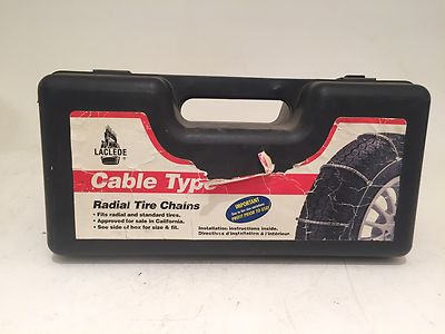 LACLEDE CHAIN COMPANY RADIAL TIRE CHAINS CABLE TYPE NEW, unused wow STOCK # 1026